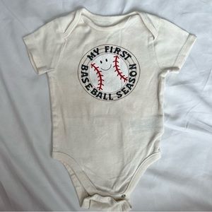 12-18 baseball onsie